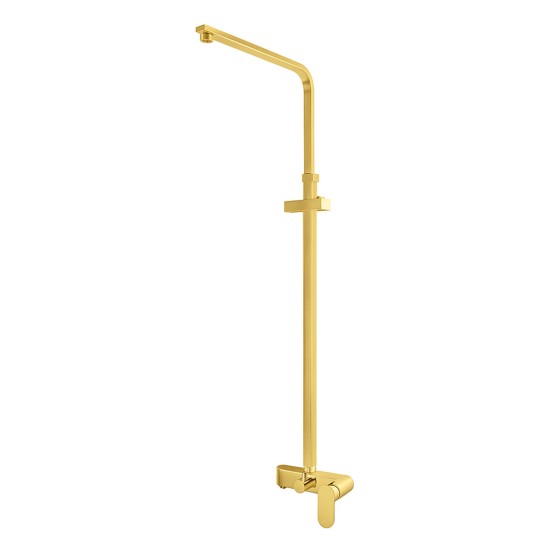 10 inch 250mm Square Brushed Yellow Gold Shower Tower With Rain Head Bottom Water Inlet 10 inch 250mm Square Brushed Yellow Gold Shower Tower With Rain Head Bottom Water Inlet